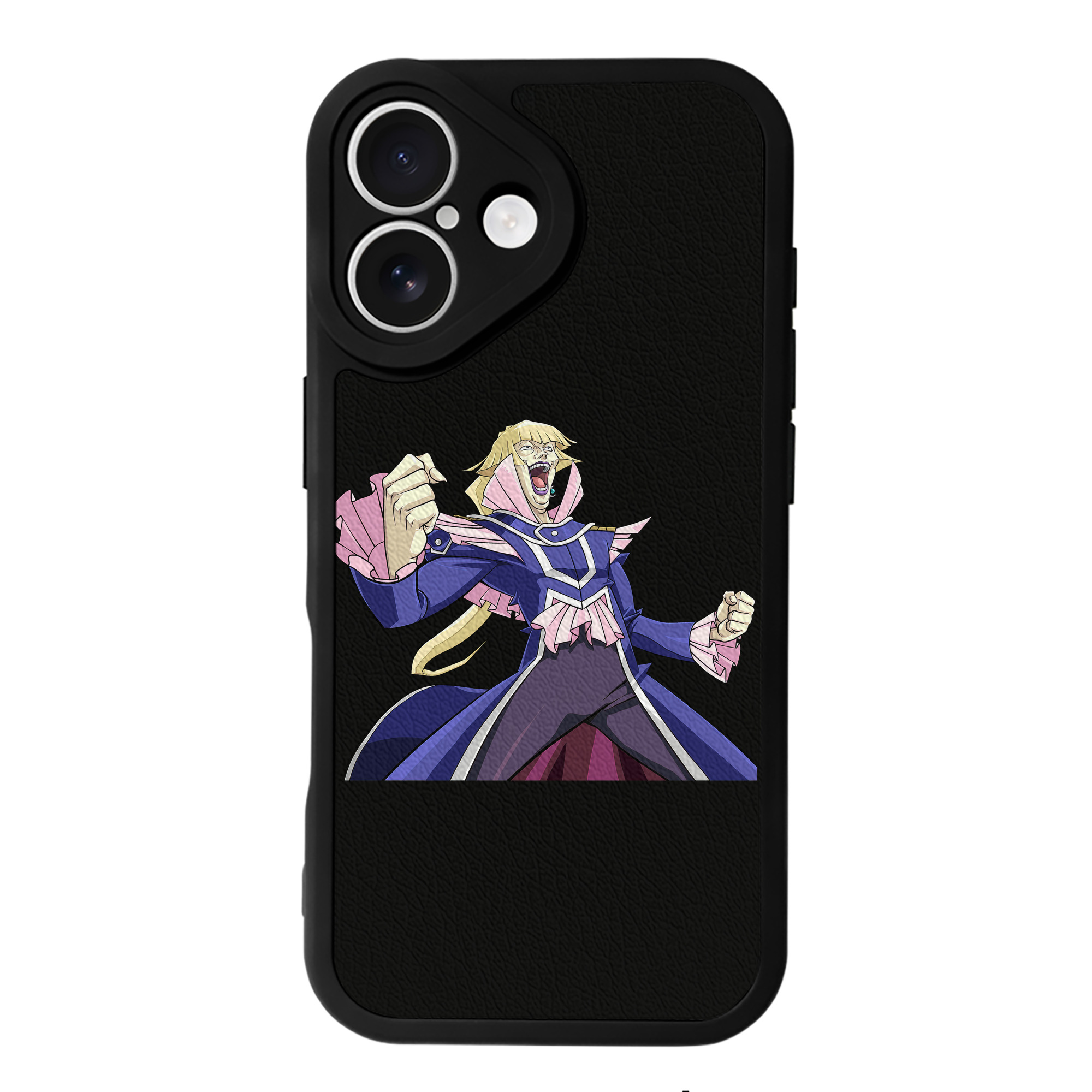 （画像用） 遊☆戯☆王 Yu-Gi-Oh! 【iPhone 16シリーズ対応】シリコンスマホケース（レザー調） 材質：シリコン